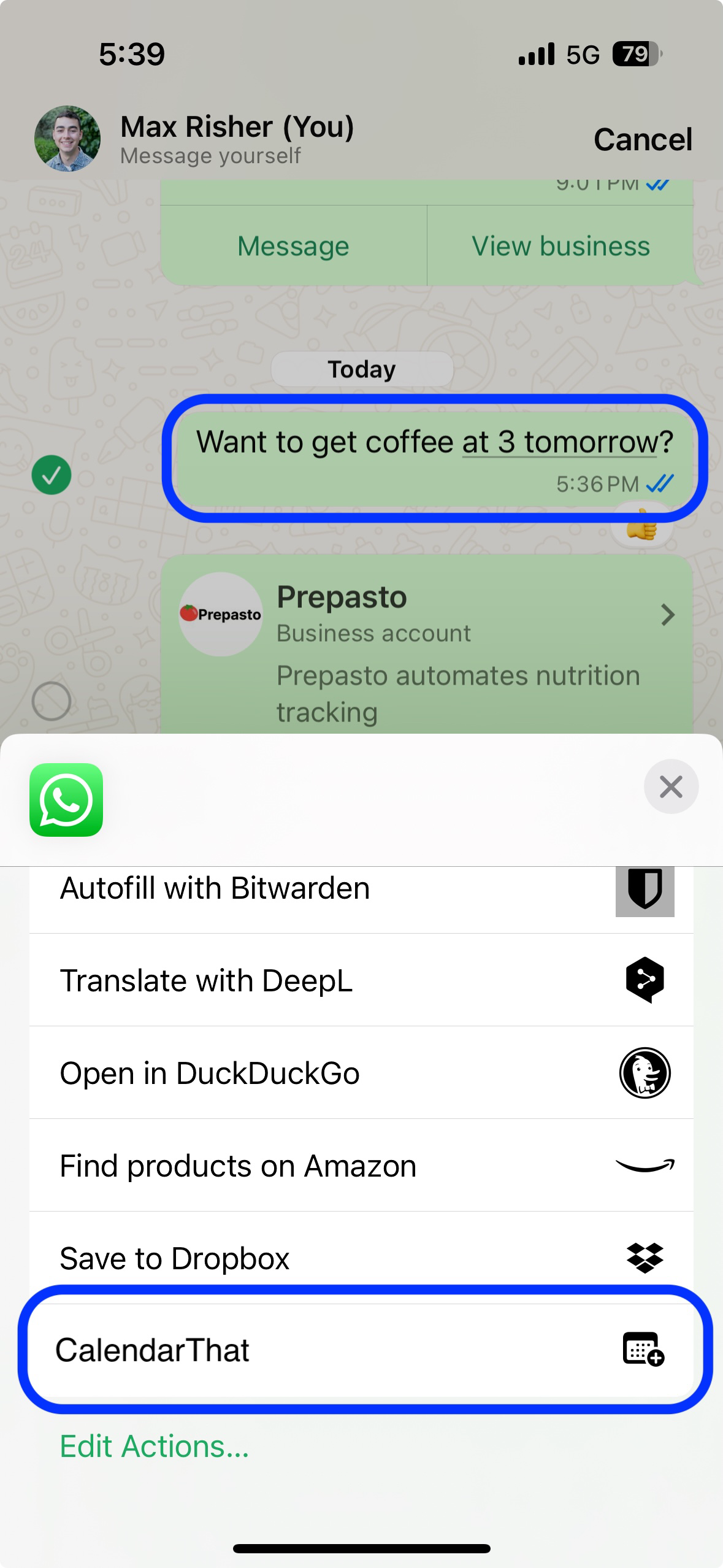 iOS app mockup